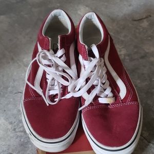 Womens burgundy vans
